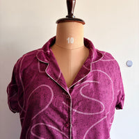 Pink Printed Alpine Full Open Long Polo Shirt Dress | Side Pocket | Free Size | Chest Width 44″| Length 44″