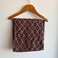 Navy-Blue And Peach Printed Plus Size Rayon Shirt Pyjama Set