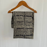 Black Printed Kantha Cotton Shirt Pyjama Set | Free Size |
