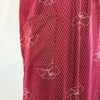Maroon Floral Printed V-Neck Alfine Churidar Cut Nighty | Free Size | Chest Width 44″| Length 56″