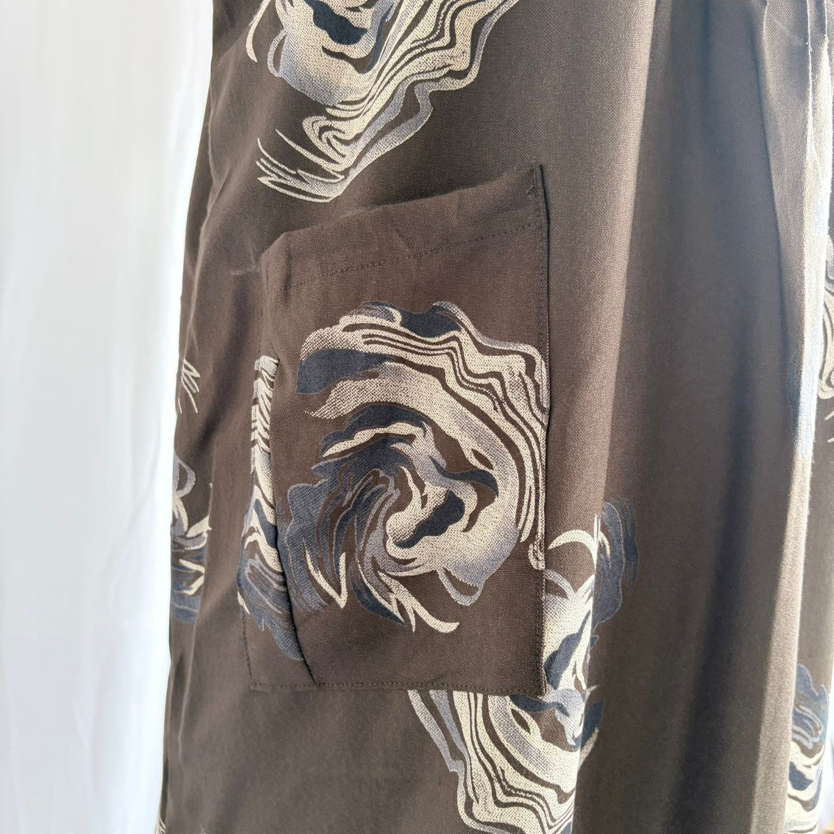 Grey Floral Printed V-Neck Alfine Churidar Cut Nighty | Free Size | Chest Width 44″| Length 56″