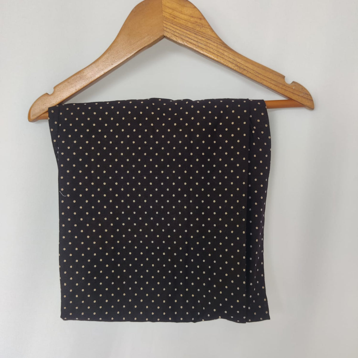 Coffee Brown Dot Printed Cotton Shirt Pyjama Set | Free Size |