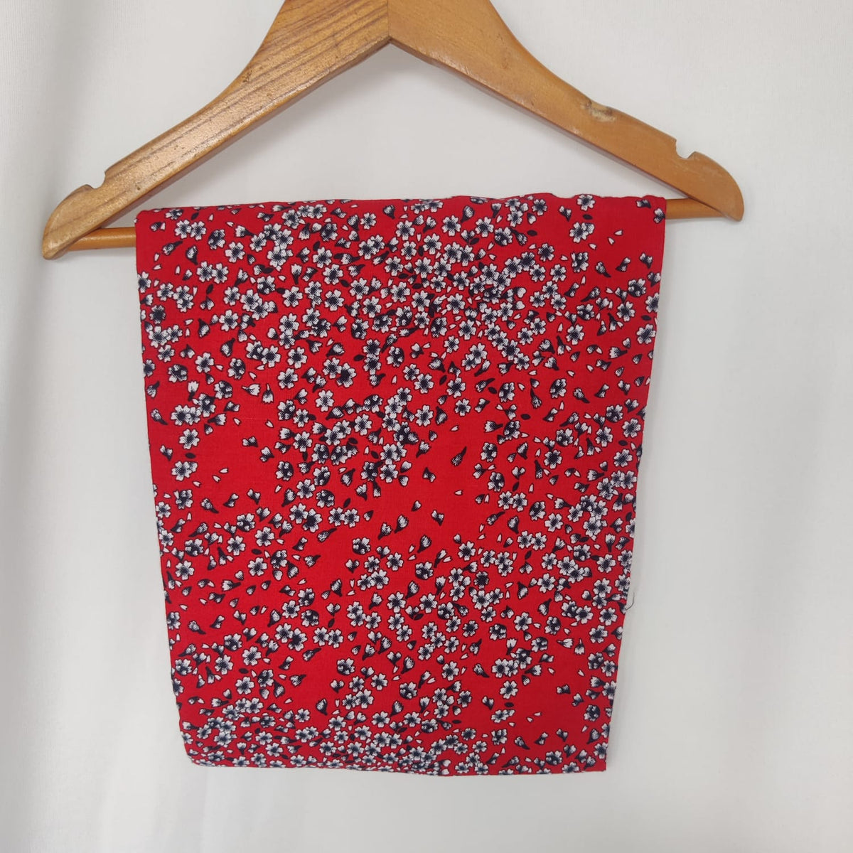 Red Printed Pure Cotton Shirt Pyjama Set | Free Size |