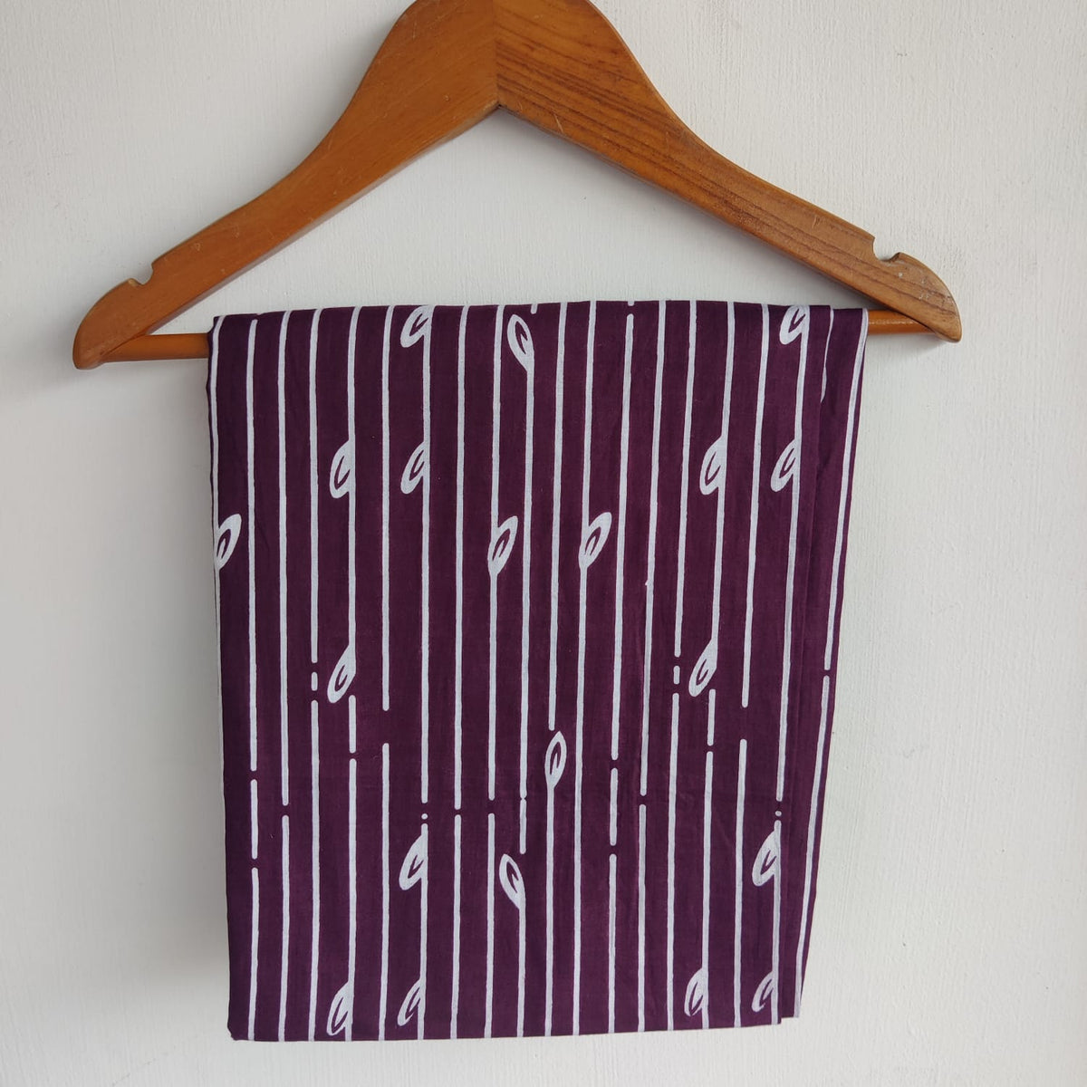 Wine Printed Cotton Co-Ord Set