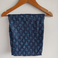 Navy Blue Printed Cotton 3 Piece Set