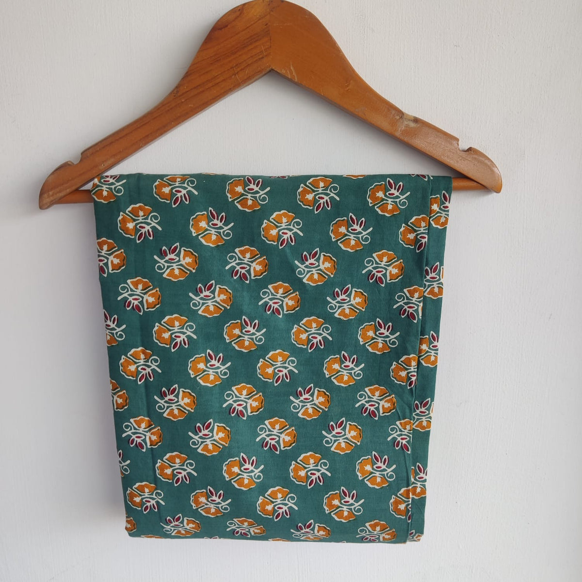 Yellow Printed Green Cotton Co-Ord Set