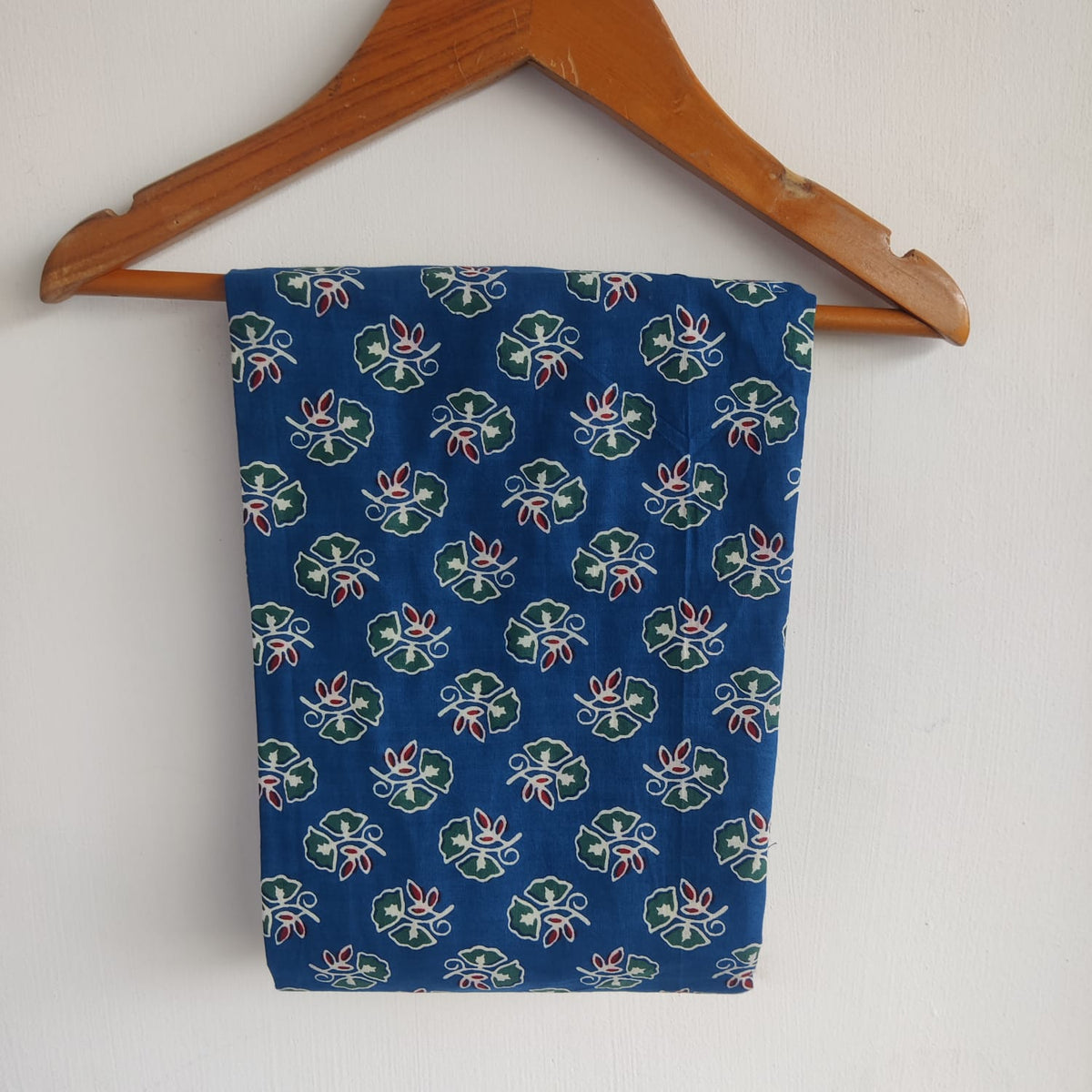 Maroon Printed Blue Cotton Co-Ord Set