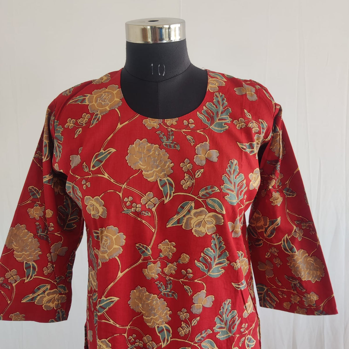 Maroon Printed Cotton Co-Ord Set