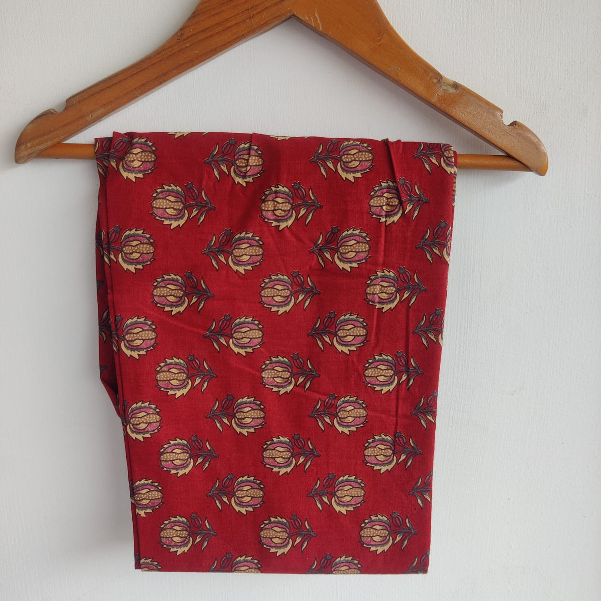 Maroon Printed Cotton Co-Ord Set