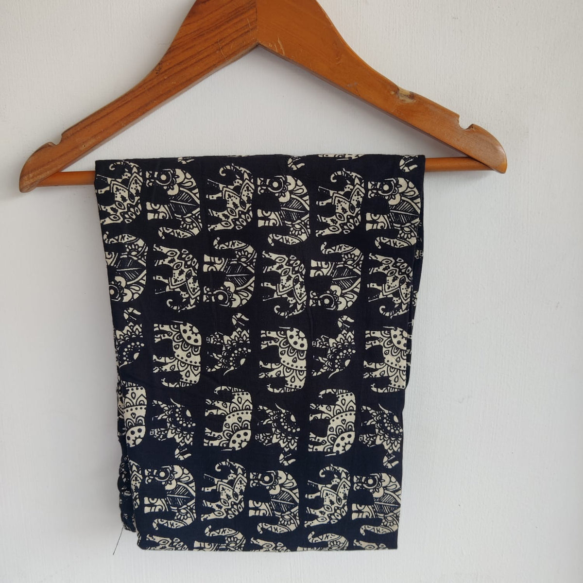 Elephant Printed Black Cotton Co-Ord Set