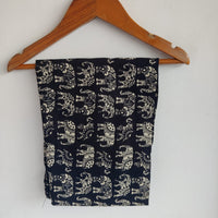 Elephant Printed Black Cotton Co-Ord Set