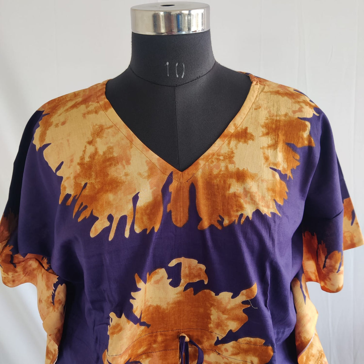 Violet Batik Printed Premium Cotton Non Feeding Kaftan | Free Size | Chest Width 44″| Length 56″