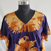 Violet Batik Printed Premium Cotton Non Feeding Kaftan | Free Size | Chest Width 44″| Length 56″