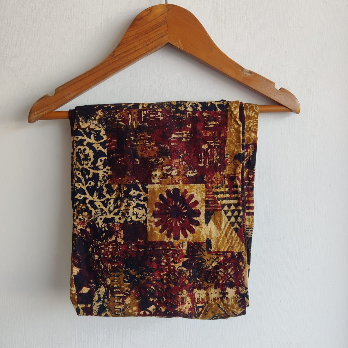 Black And Brown Printed Pure Cotton Shirt Pyjama Set | Free Size |