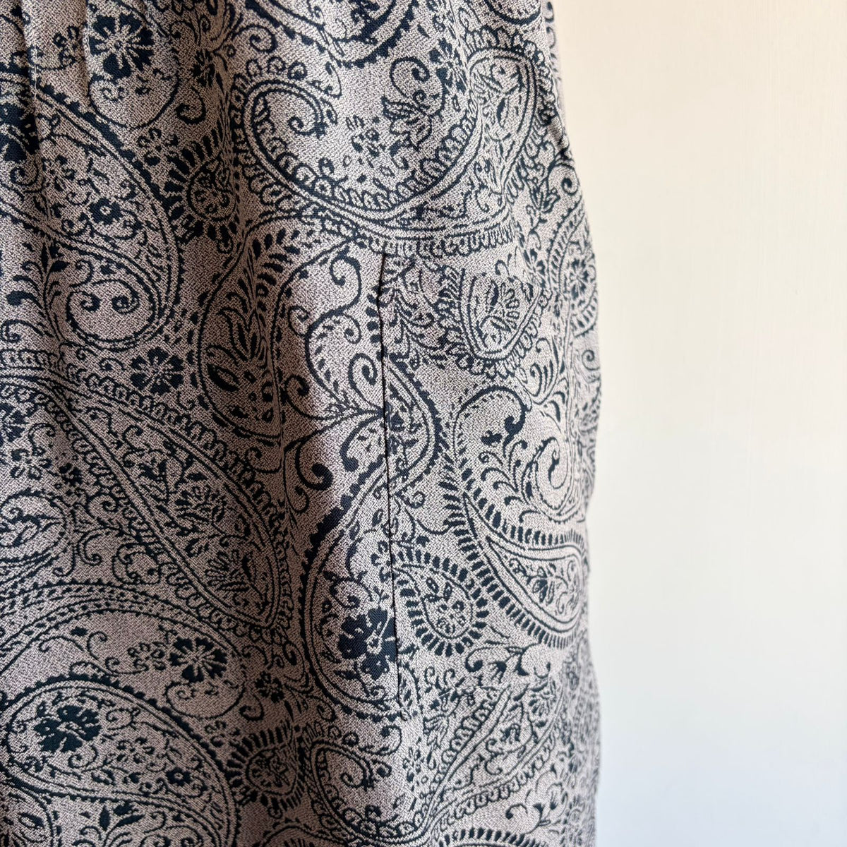 Navy-Blue And Grey Printed Printed V-Neck Alfine 60 Inch Length Churidar Cut Nighty | Free Size | Chest Width 44″| Length 60″