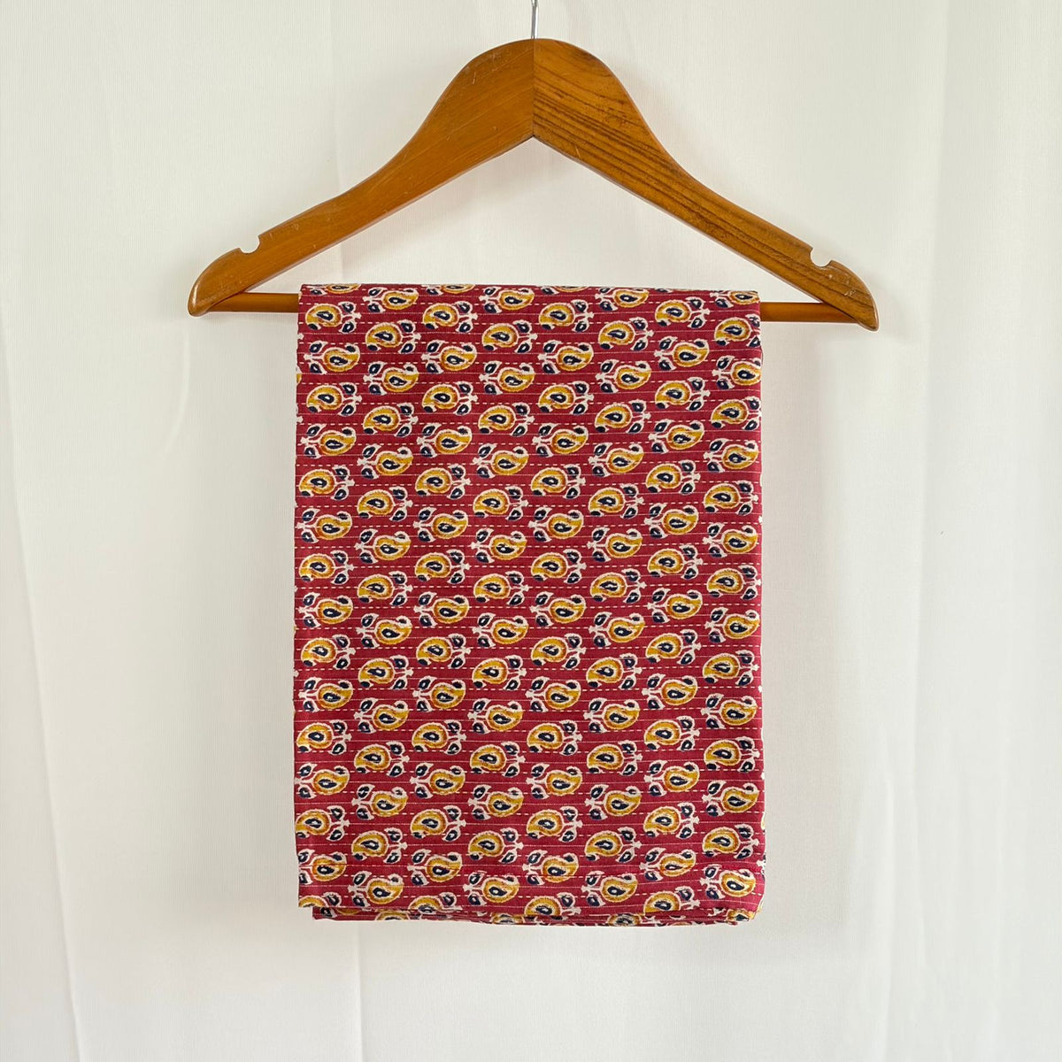 Mauve Floral Printed Kantha Cotton Feeding Kaftan Loungewear Pyjama Set | Free Size
