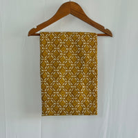 Yellow Floral Printed Kantha Cotton Feeding Kaftan Loungewear Pyjama Set | Free Size