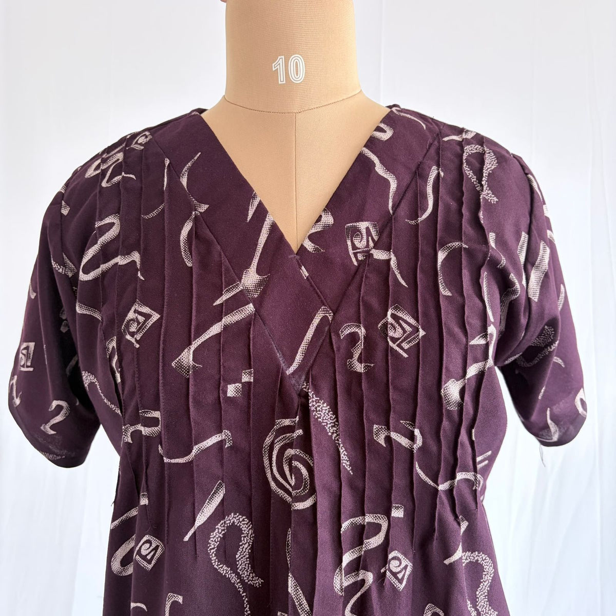 Wine Printed V-Neck Alfine 60 Inch Length Churidar Cut Nighty | Free Size | Chest Width 44″| Length 60″ (Copy)