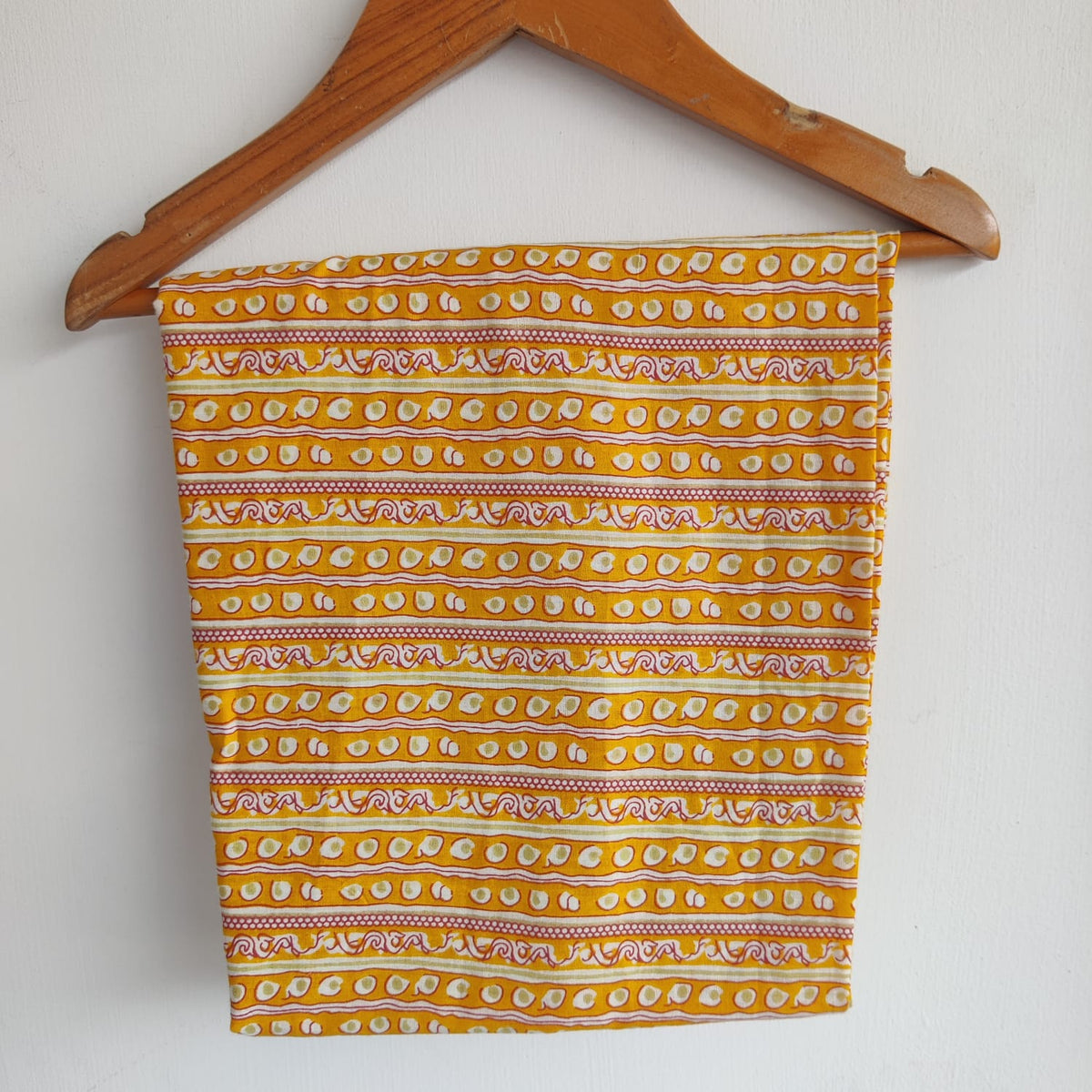 Pink Floral Printed Yellow Jaipur Cotton Shirt Pyjama Set | Free Size |
